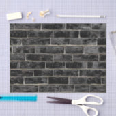Black Brick Wall patroon Tissuepapier (Craft)
