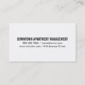 Black Bricks achtergrond Visitekaartje (Achterkant)