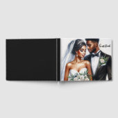 Black Bridal Couple Wedding Guest Book Gastenboek (Volledig)