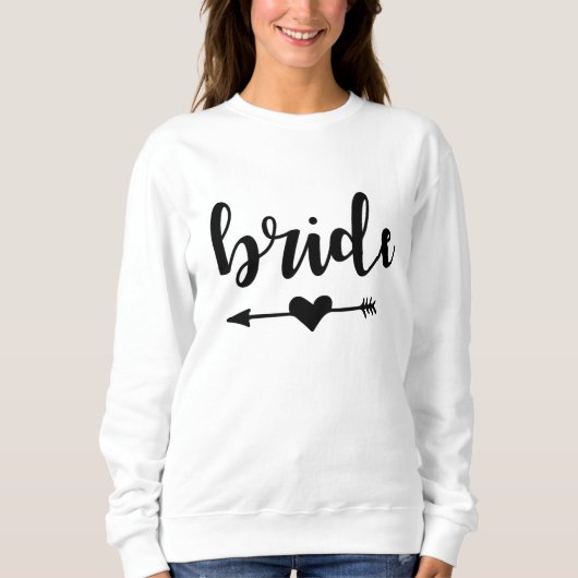 Black Bride Tribe Bachelorette Party Sweatshirt (Voorkant)