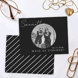 Black Brides voorstel Maid of eer foto kaart