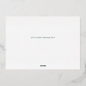 Black Bright Stripes and Scallops Landscape Photo Folie Feestdagenkaart (Achterkant)