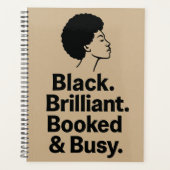 Black. Brilliant. Booked & Busy - Daily Planner (Voorkant)