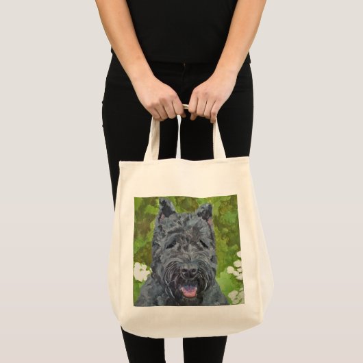 Black Brindle Bouvier Des Flanders Dog Art Tas (Voorkant (product))