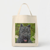 Black Brindle Bouvier Des Flanders Dog Art Tas (Voorkant)