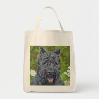 Black Brindle Bouvier Des Flanders Dog Art Tas