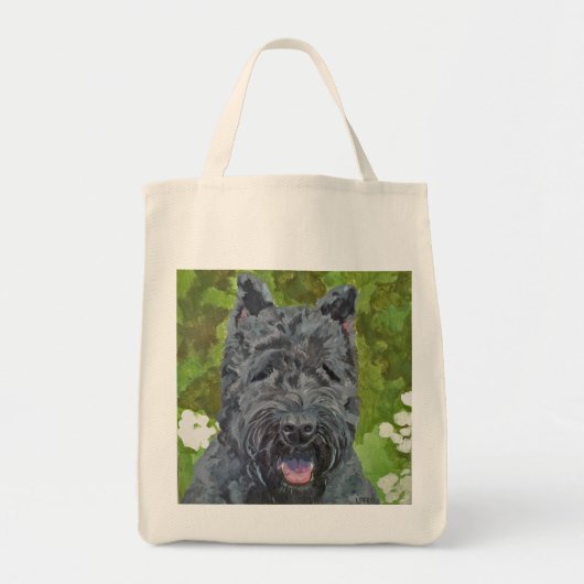 Black Brindle Bouvier Des Flanders Dog Art Tas (Voorkant)