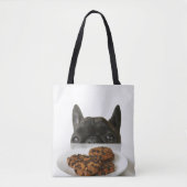 Black Brindle French Bulldog Tote Bag (Voorkant)