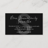 Black Brow Lamination Advice Instruction Visitekaartje (Voorkant)