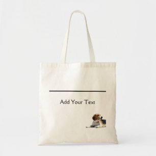 Black Brown and White Beagle Dog Totebag Tote Bag