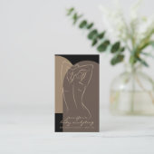 Black Brown body Sculpting Contourage Tan Visitekaartje (Staand voorkant)