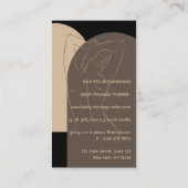 Black Brown body Sculpting Contourage Tan Visitekaartje (Achterkant)