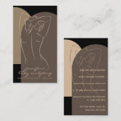 Black Brown body Sculpting Contourage Tan Visitekaartje (Voorkant / Achterkant)