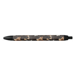 Black Brown Cream Cow Print Zwarte Inkt Pen