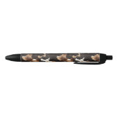 Black Brown Cream Cow Print Zwarte Inkt Pen (Bodem)