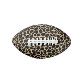 Black Brown Giraffe Print American Football