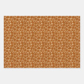 Black Brown Giraffe Print Inpakpapier Vel (Voorkant 2)