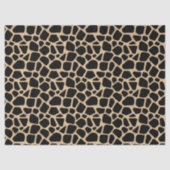 Black Brown Giraffe Print Tissuepapier (Voorkant)