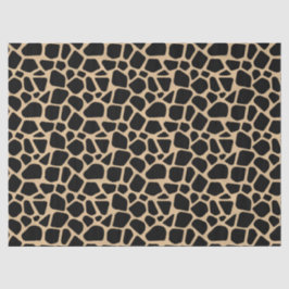 Black Brown Giraffe Print Tissuepapier