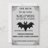 Black & Brown Halloween-feestuitnodiging Kaart (Voorkant)