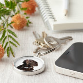 Black Brown Labrador Retriever Puppy Dog Sleutelha Sleutelhanger (Zijkant)