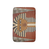 Black Brown Pharaoh King Tut Artisan Crochet Print Badmat (Voorkant Verticaal)
