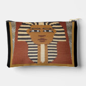 Black Brown Pharaoh King Tut Artisan Crochet Print Etui (Achterkant)