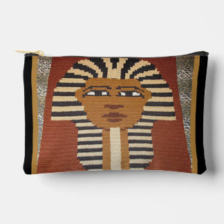 Black Brown Pharaoh King Tut Artisan Crochet Print Etui