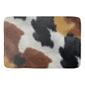 Black, Brown White Cowhide Pattern Badmat (Voorkant)