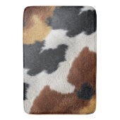 Black, Brown White Cowhide Pattern Badmat (Voorkant Verticaal)