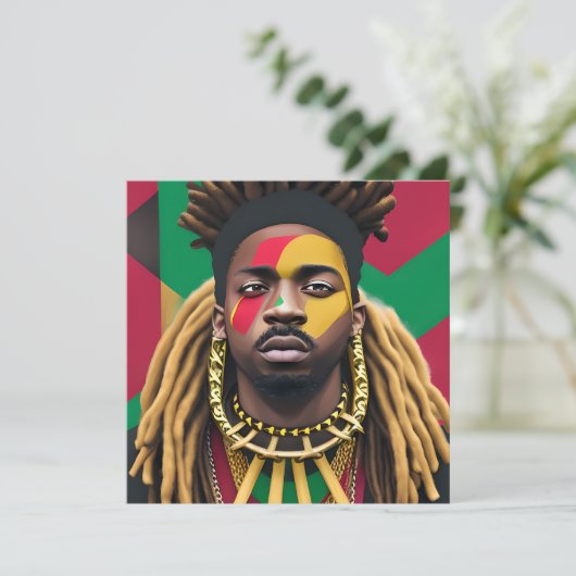 Black Bruh African Man Juneteenth King (Staand voorkant)