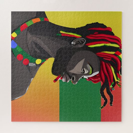 Black Bruh African Man Juneteenth King Legpuzzel (Horizontaal)