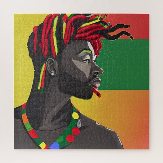 Black Bruh African Man Juneteenth King Legpuzzel (Verticaal)