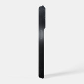 Black Brushed Metal Texture iPhone 15 Pro case iPhone Hoesje (Rechterkant)