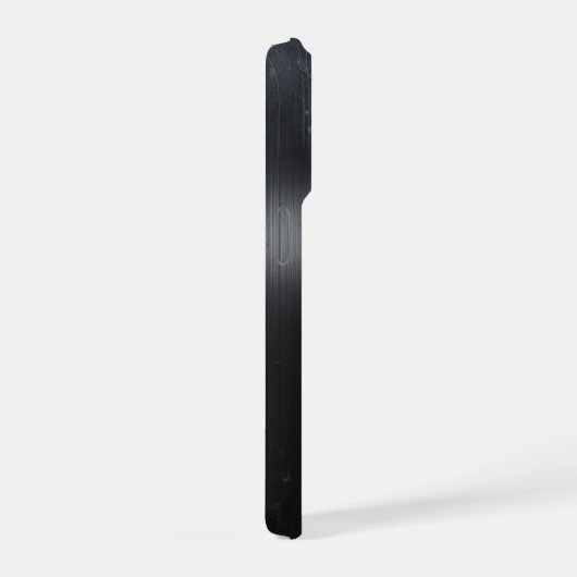   Black Brushed Metal Texture iPhone 15 Pro case iPhone Hoesje (Rechterkant)
