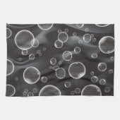 Black Bubbles Kitchen Towel Home Decor Theedoek (Horizontaal)