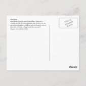 Black Buck - roest Briefkaart (Achterkant)