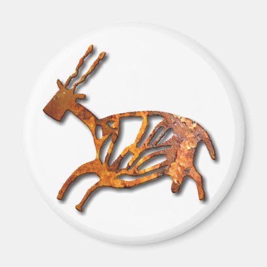 Black Buck - roest Magneet (Voorkant)