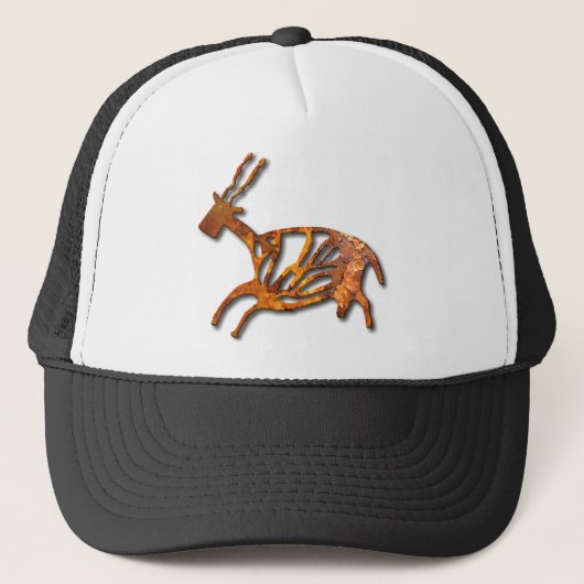 Black Buck - roest Trucker Pet (Voorkant)