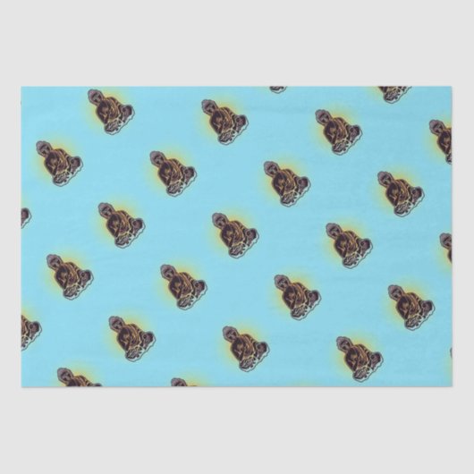 Black Buddha Power Tissuepapier (Voorkant)