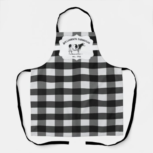 Black Buffalo Boerderij Koe Schort (Voorkant)