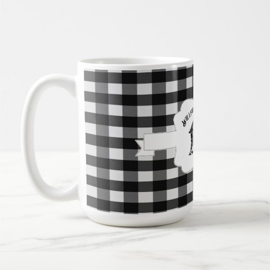 Black Buffalo Boerderij Pig Coffee Mok (Links)