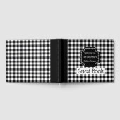 Black Buffalo Check Plaid Welkom in onze hut Gastenboek (Volledig)