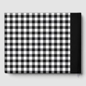 Black Buffalo Check Plaid Welkom in onze hut Gastenboek (Achterkant)
