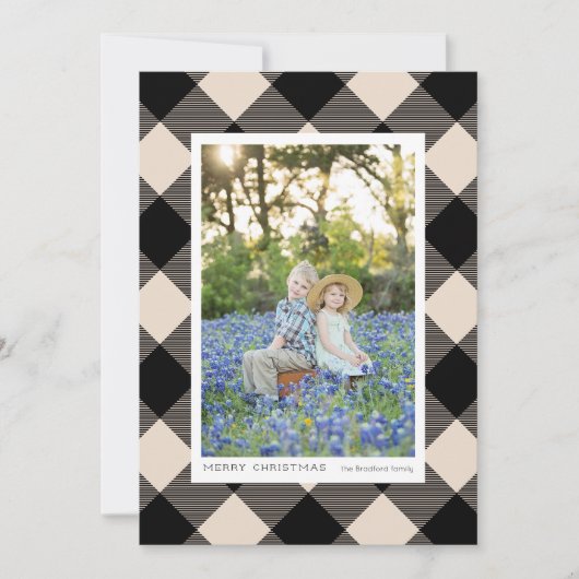 Black Buffalo Check Playa Cream Foto Vakantie (Voorkant)