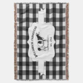 Black Buffalo Plays Boerderij Koe Deken (Voorkant Verticaal)