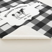 Black Buffalo Pset Boerderij Koe Sherpa Blanket Deken (3/4)