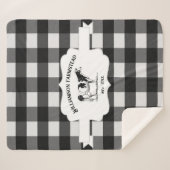 Black Buffalo Pset Boerderij Koe Sherpa Blanket Deken (Voorkant (horizontaal))