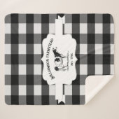 Black Buffalo Pset Boerderij Koe Sherpa Blanket Sherpa Deken (Voorkant (horizontaal))