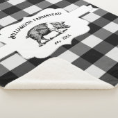 Black Buffalo Pset Boerderij Pig Sherpa Blanket Sherpa Deken (3/4)